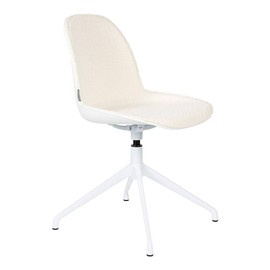 Zuiver :: Stuhl aus Aluminium Albert Kuip boucle drehen Breite 45 cm weiß