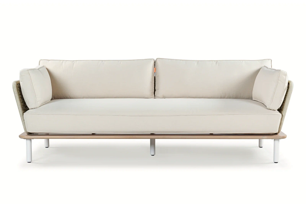 Kunesti :: Grab a moment 3-seater garden sofa, beige, width 220 cm