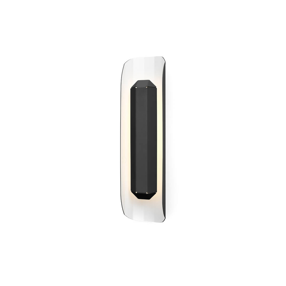 Kaspa :: Apolin wall lamp / sconce, height 45 cm, black and white