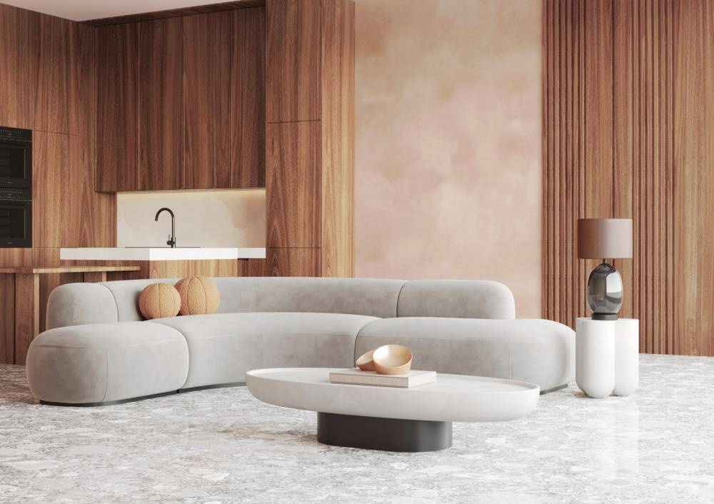 Kaspa :: Salvador Black Tischleuchte, Graphit und Schwarz, Höhe 55 cm