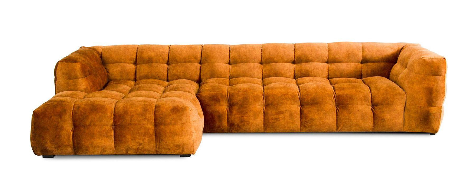 Nordic Line :: Ecksofa / Links gepolstertes Ecksofa Michelle (ehemals Michelin) orange 319x68x170 cm