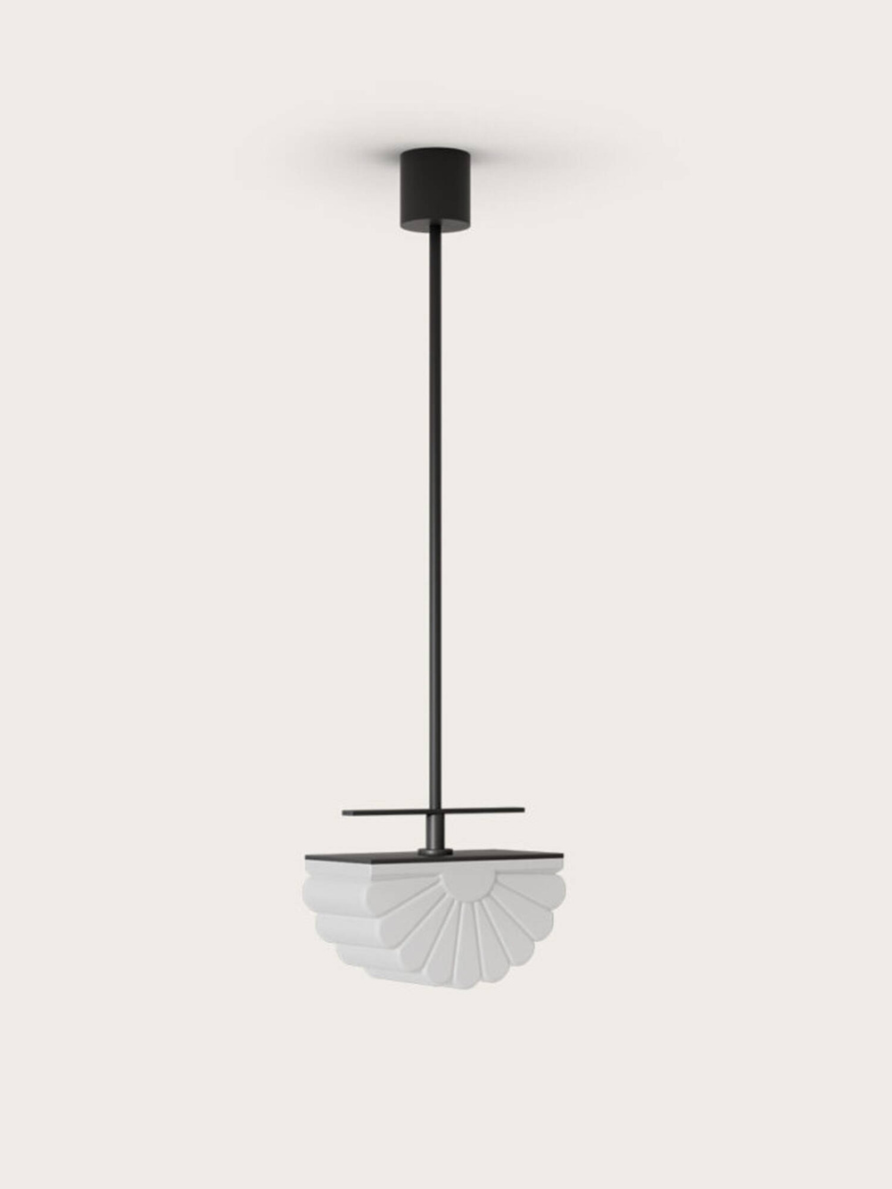 Aromas :: Gina hanging lamp, width 20 cm, black and white