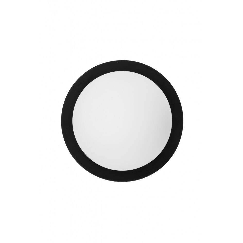 Ummo:: Kull C ceiling lamp, diameter 20 cm, black, IP44