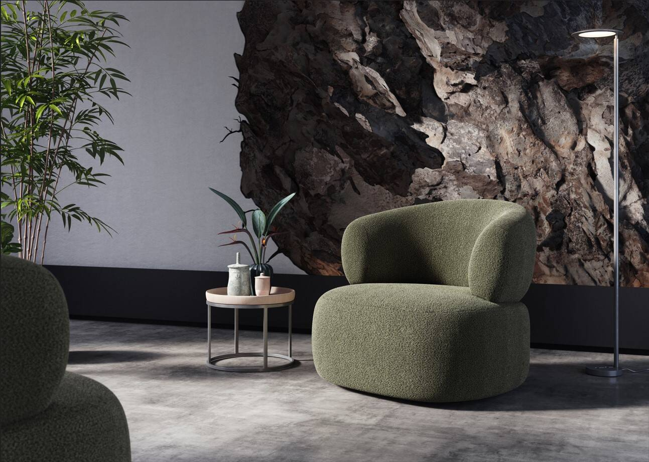 Claudie :: Chandler swivel chair, width 89.5 cm, color to choose from