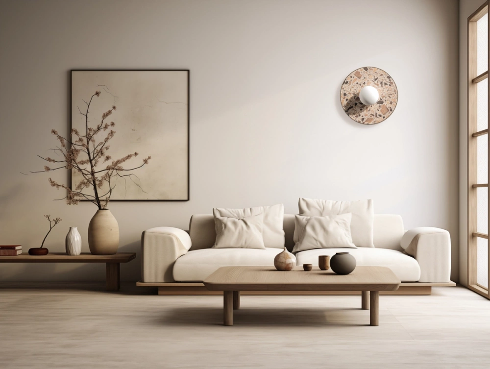 Kaspa :: Legra Wandleuchte / Wandleuchte, Breite 30 cm, Creme IP44