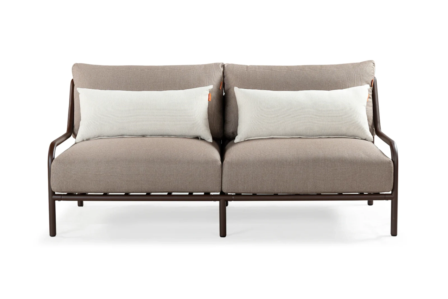 Kunesti :: Kaffee oder Tee 2-Sitzer Gartensofa, graubraun, Breite 157 cm