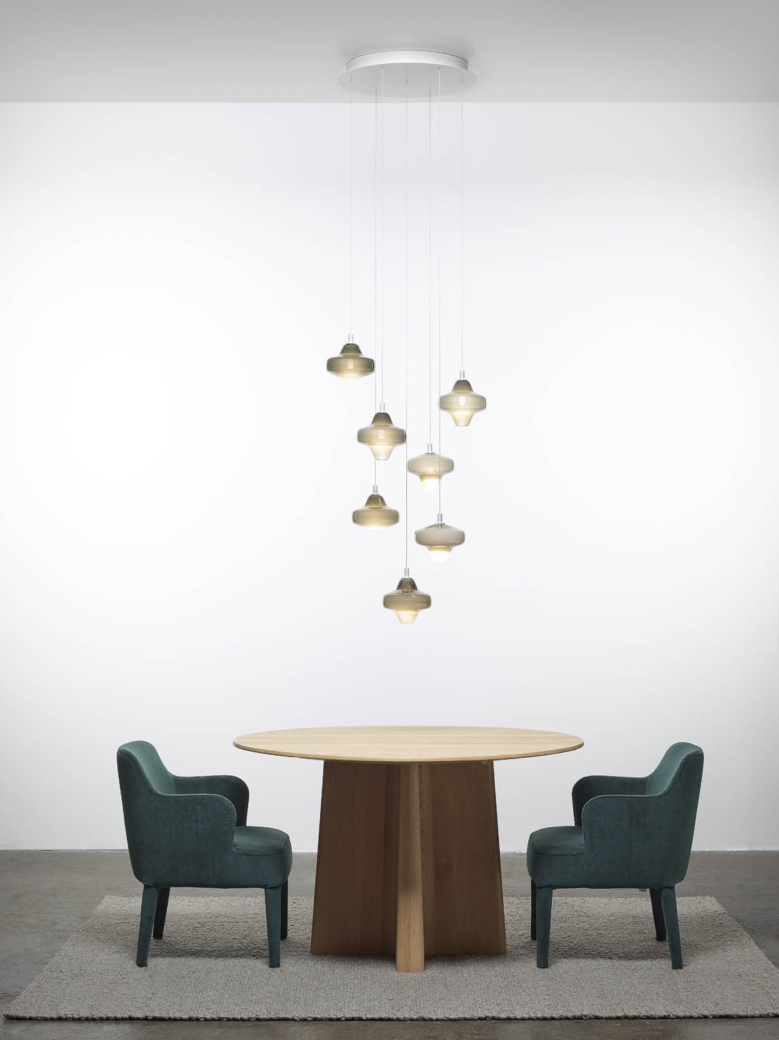 Brokis :: Starcloud Lyra Hanging Lamp, width 18 cm, milky white