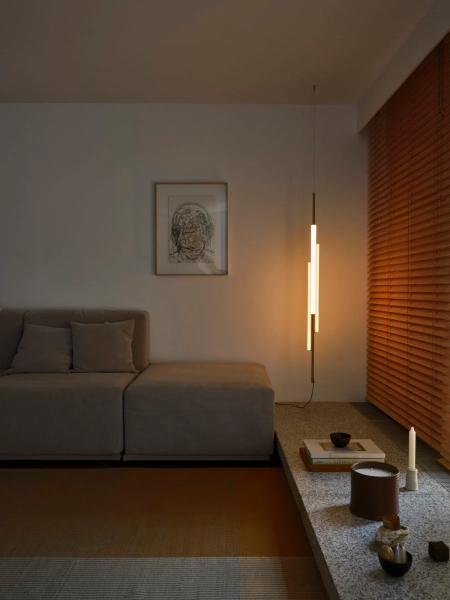 Marset :: Ambrosia Gold Hängeleuchte, Höhe 130 cm