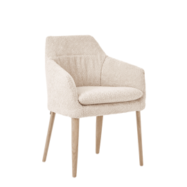 Mobitec :: Stuhl gepolstert Rob Breite 47 cm braun