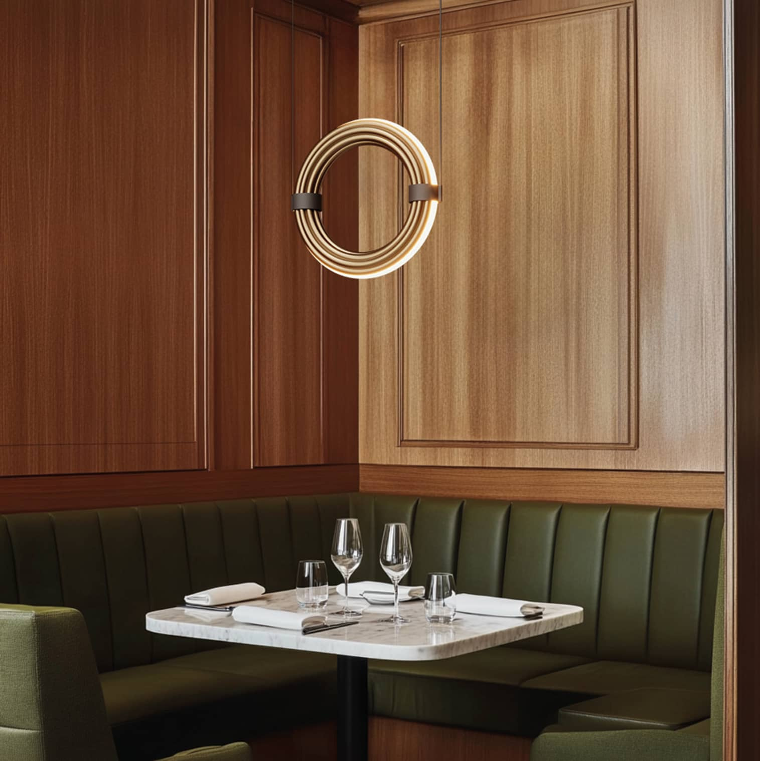 AROMAS :: Elli Hängelampe, gold, Durchmesser 30 cm