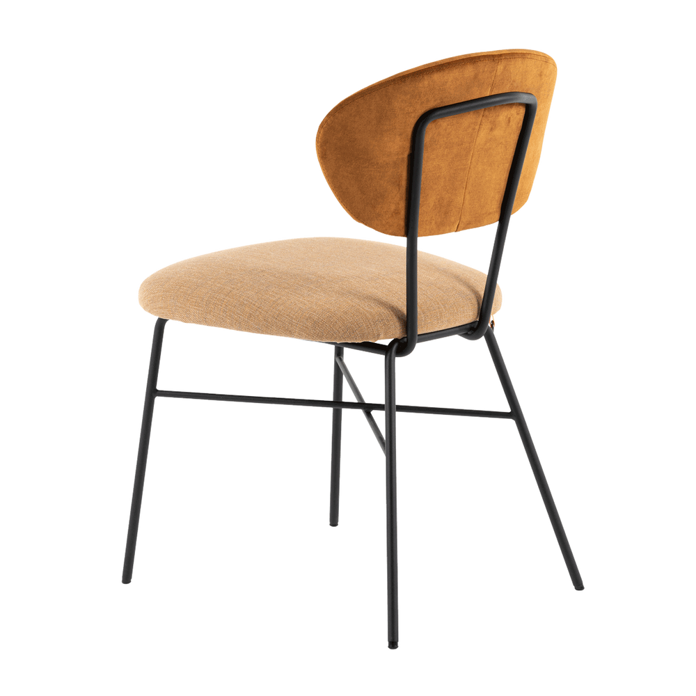 Mobitec :: Toro C07 upholstered chair, brown, width 48 cm