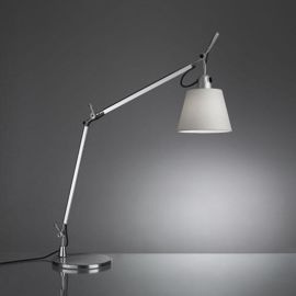 Artemide :: Schreibtischlampe aus Aluminium Tolomeo Basculante Durchmesser 18 cm grau