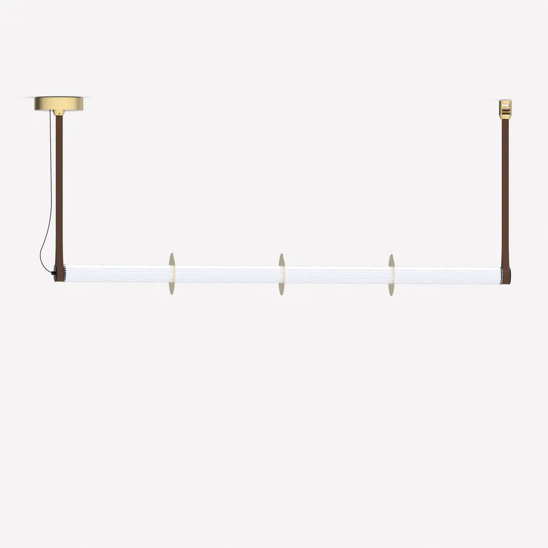 Robin :: Roseline Hängeleuchte, Breite 132 cm, goldbraun