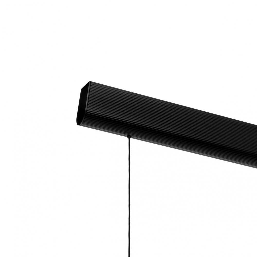 Kaspa :: Linea Dim LED hanging lamp with dimmer, black, width 140 cm