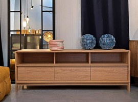 Selfia :: Mizo oak TV chest of drawers, width 180 cm
