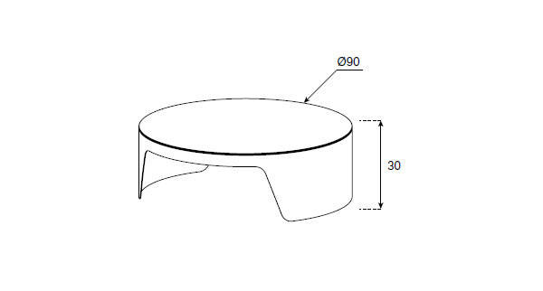 Nordic Line :: Marco coffee table, diameter 90 cm, colors to choose from