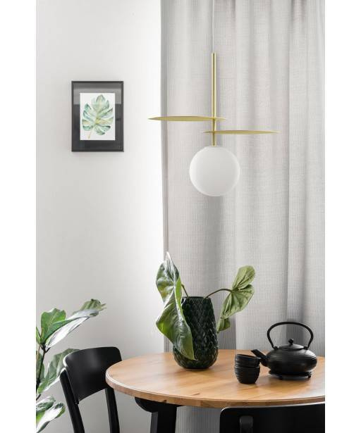 Ummo :: Fyllo A hanging lamp with brass leaves, width 42 cm