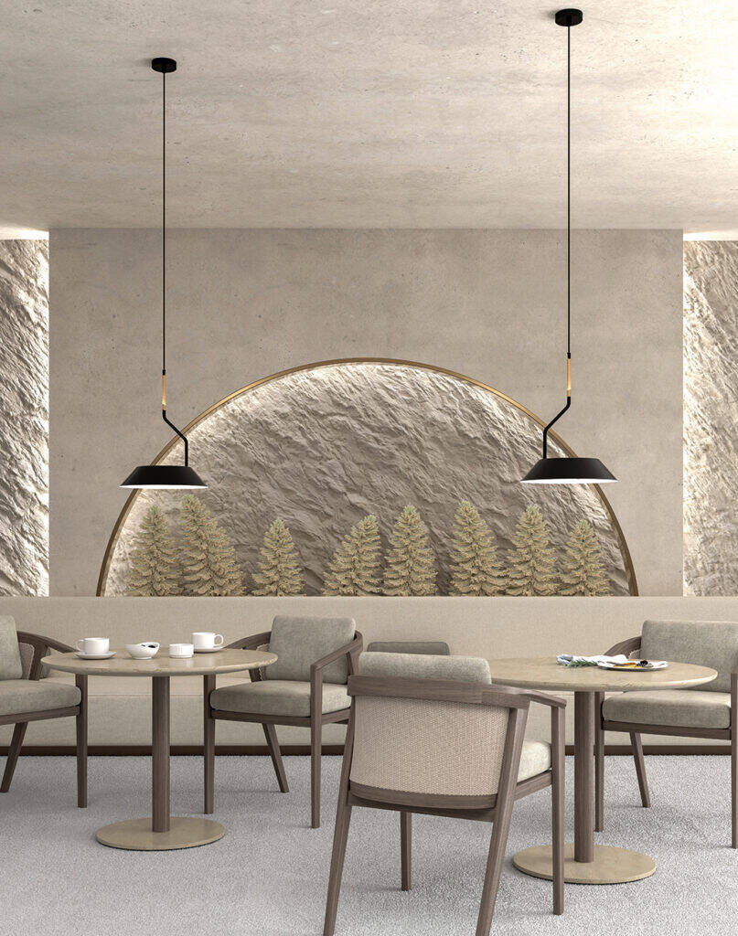 Aromas :: Aider hanging lamp, diameter 36 cm, black