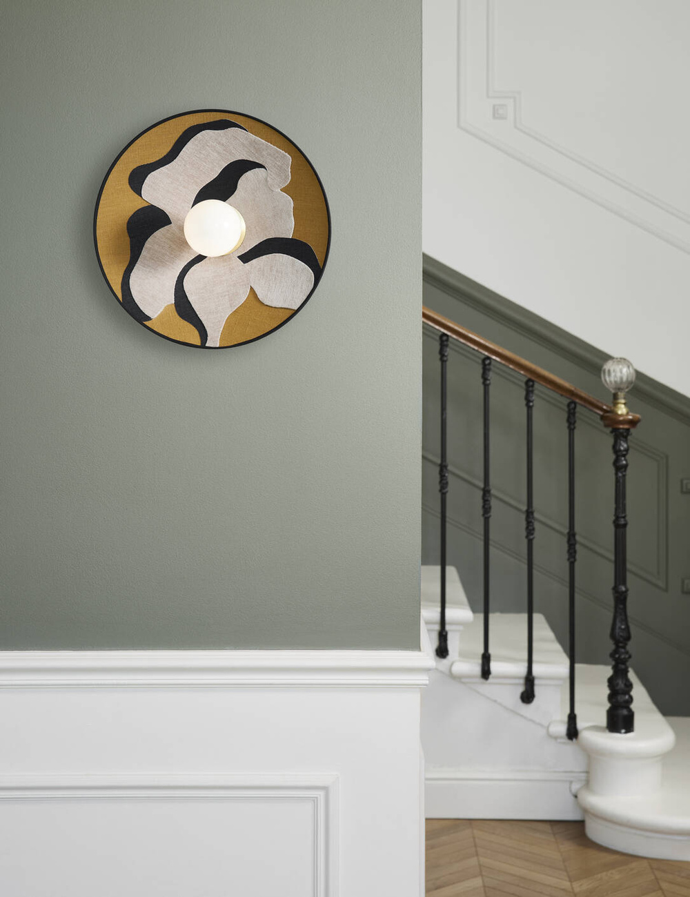 Market Set :: Sonia Laudet D40 wall lamp/sconce, diameter 40 cm, mustard-beige