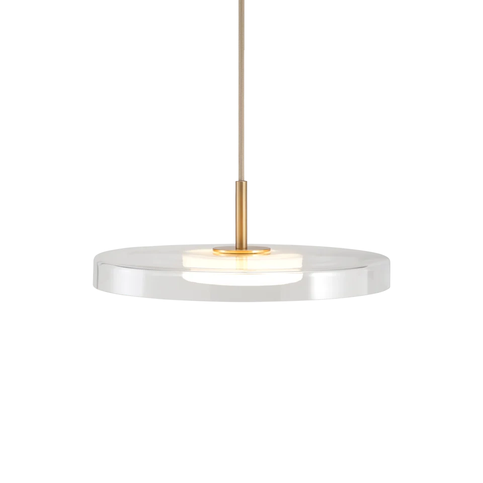 Umage :: Lampa wisząca Asteria Mini Glass transparentno-mosiężna śr. 28 cm