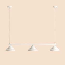 Artera :: Fala 3 hanging lamp, light cream, width 123 cm