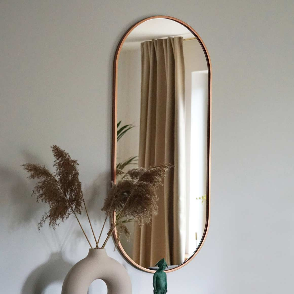 Giera Design :: Ambient Slim mirror, copper, oval, 60x125 cm