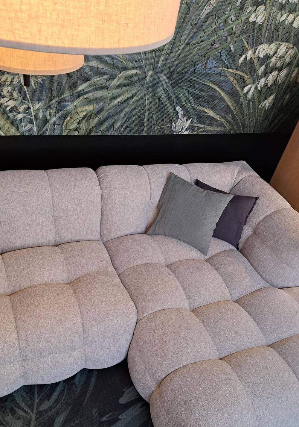 Nordic Line :: Corner sofa / right upholstered corner sofa Michelle (formerly Michelin) gray width 319 cm