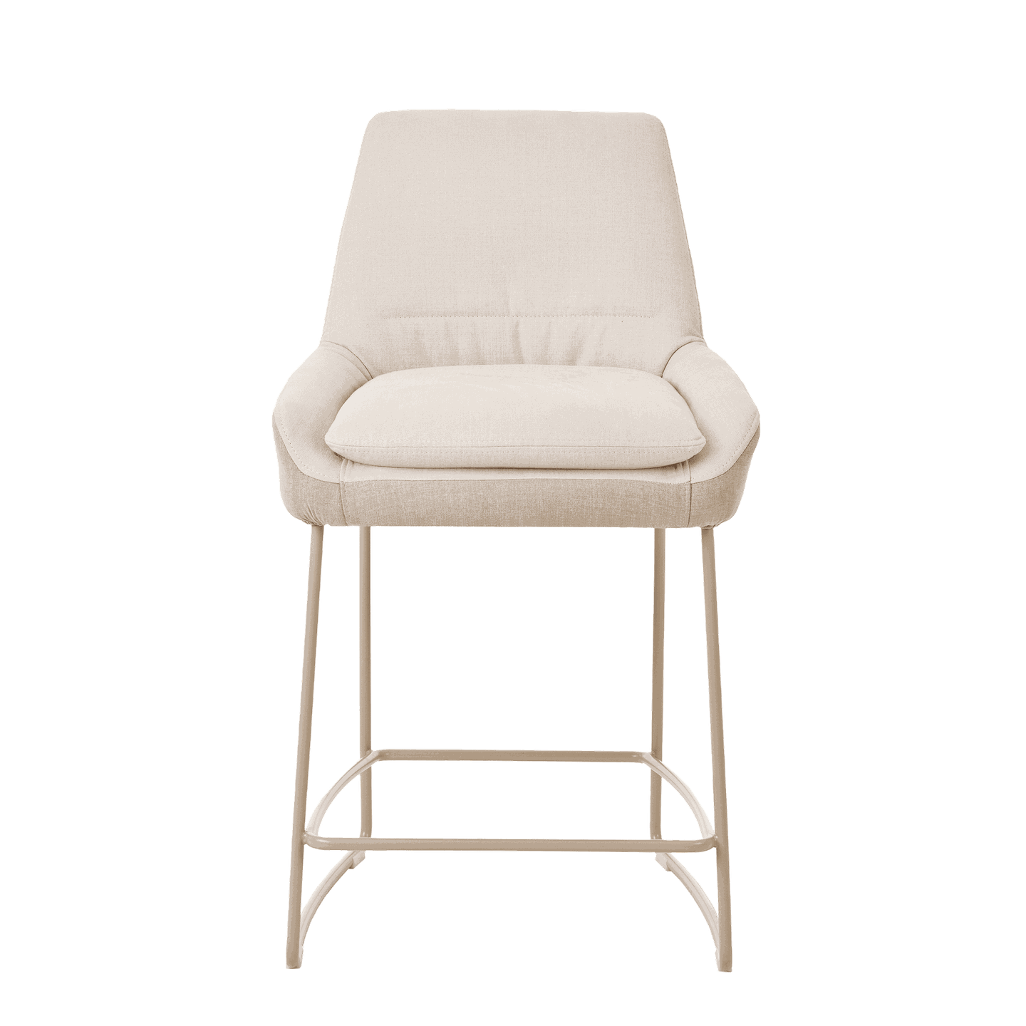 Mobitec :: Saga C25 upholstered bar stool / stool, height 96 cm, gray, metal legs