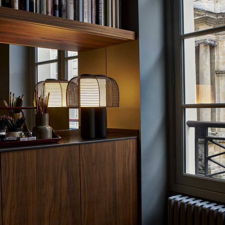 DCW:: Yasuke Tischleuchte schwarz Höhe 44,3 cm