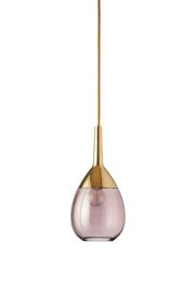 Ebb & Flow :: Hängelampe Kupfer Lute obsydian 14 cm