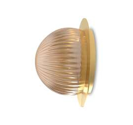 Robin :: Roi Disc wall/ceiling lamp, smoke gold, diameter 15 cm