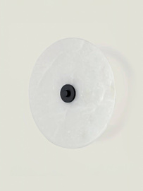 Aromas:: Sual wall lamp/sconce, diameter 25 cm, alabaster shade