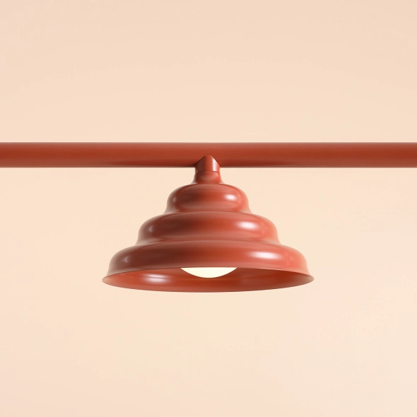 Artera :: Fala 3 hanging lamp, brick, width 123 cm