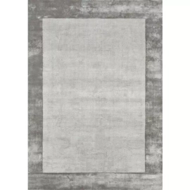 Carpet Decor :: Teppich von viskose Aracelis Paloma Handbuch hergestellt grau