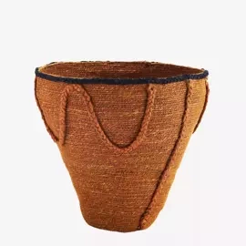 Madam Stoltz :: Basket  w /stitching orange