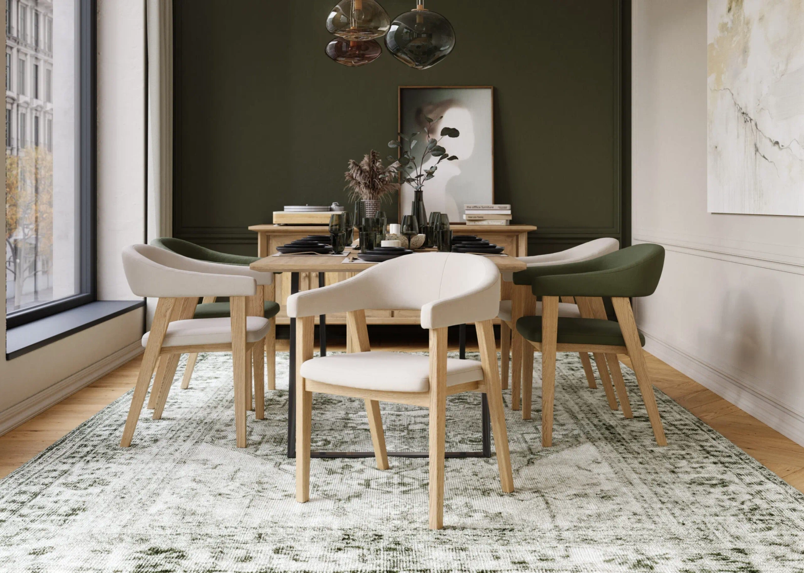 Claudie Design :: Linda upholstered chair, width 58.5 cm, color to choose from