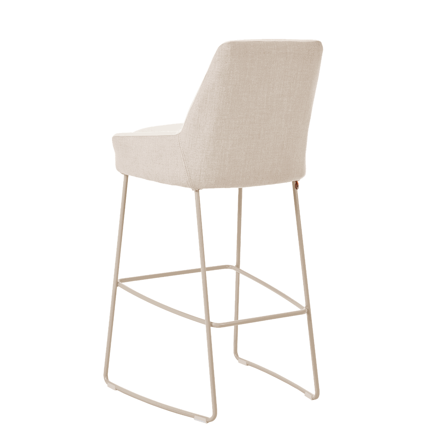Mobitec :: Saga C27 upholstered bar stool / stool, height 114 cm, gray, metal legs