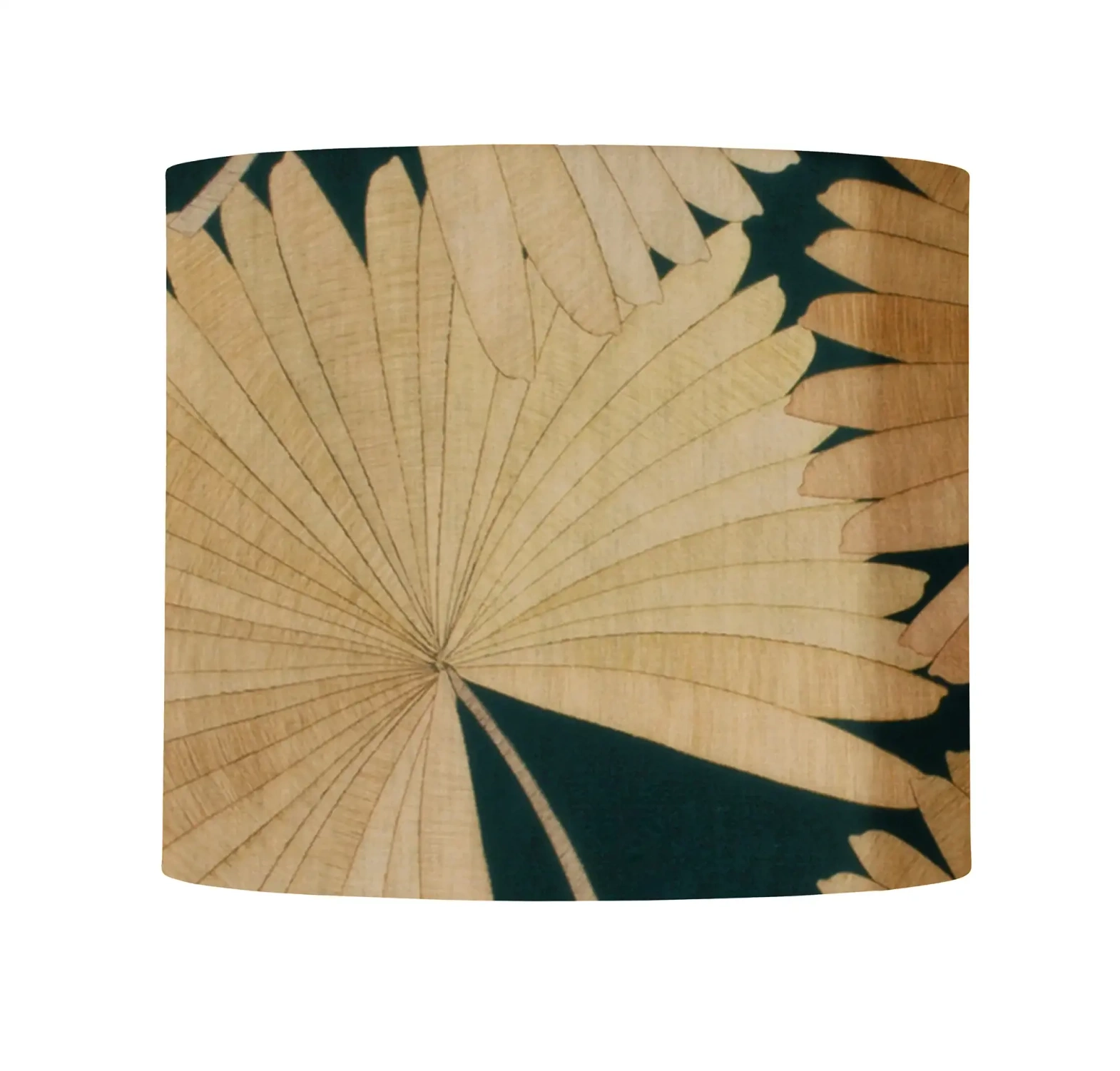 EBB & FLOW :: Futura table lamp size M golden smoke with beige-green shade