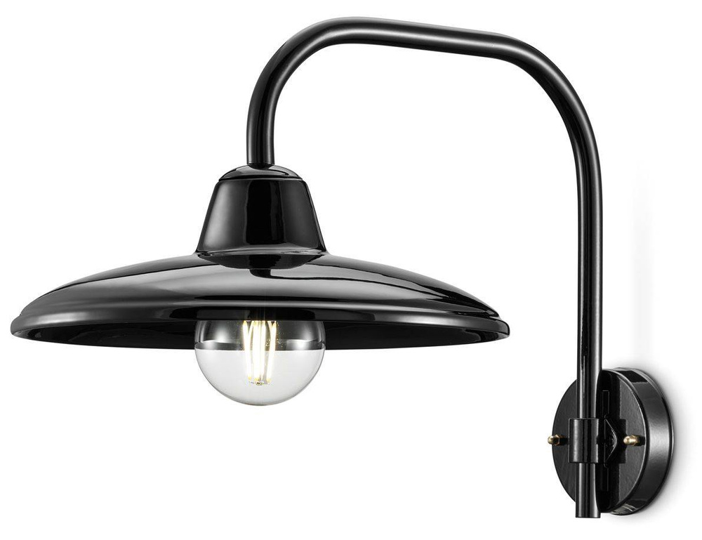  Ferroluce :: Lampa ścienna / kinkiet B&W czarny gł. 54 cm