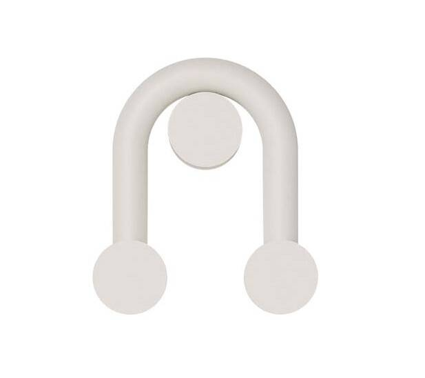 Robin :: Rigoberta Direct Super Curved white wall lamp, width 26 cm