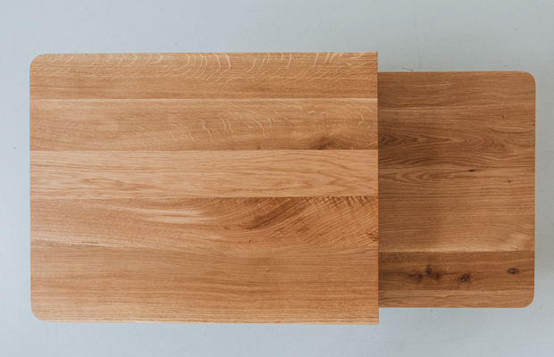 Hoom :: Duo oak coffee table, width 100 cm