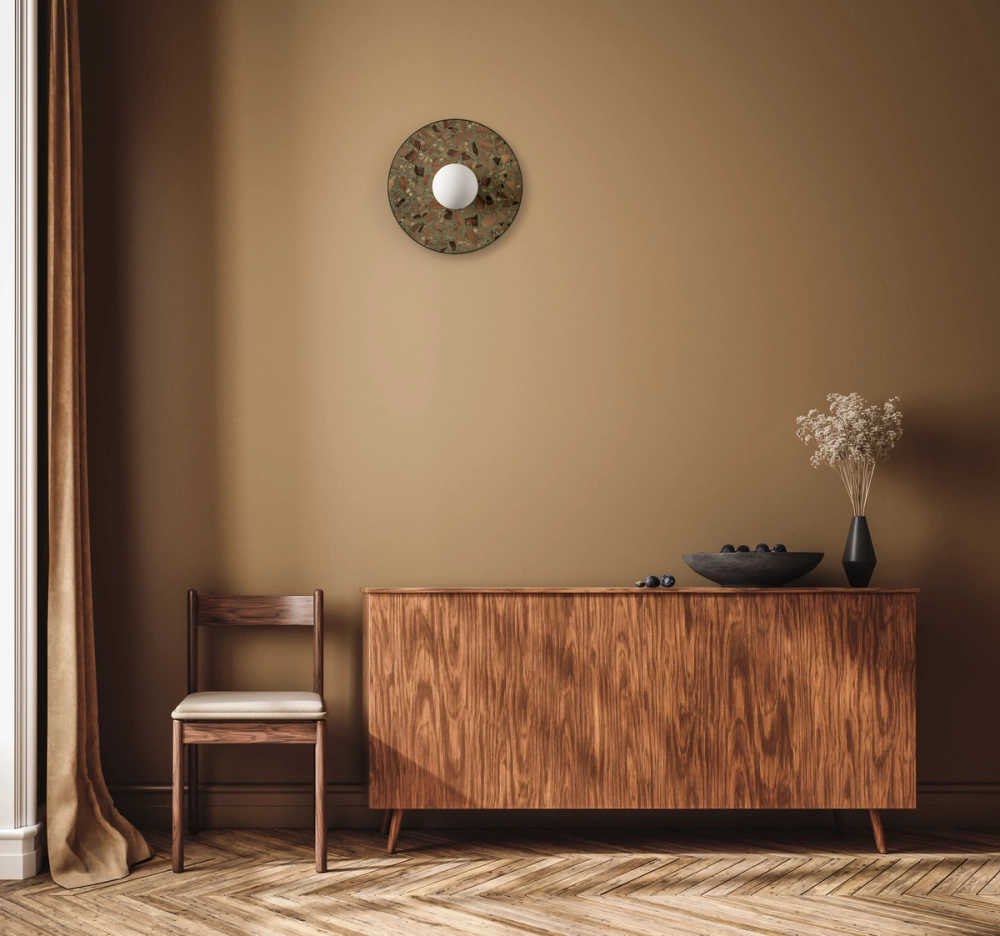 Kaspa :: Legra wall lamp / sconce, width 30 cm, sage IP44