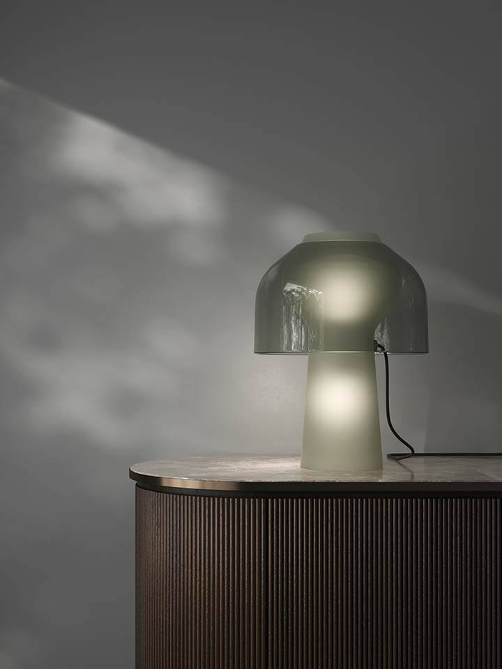 Karman :: Lilly table lamp, height 48 cm, gray