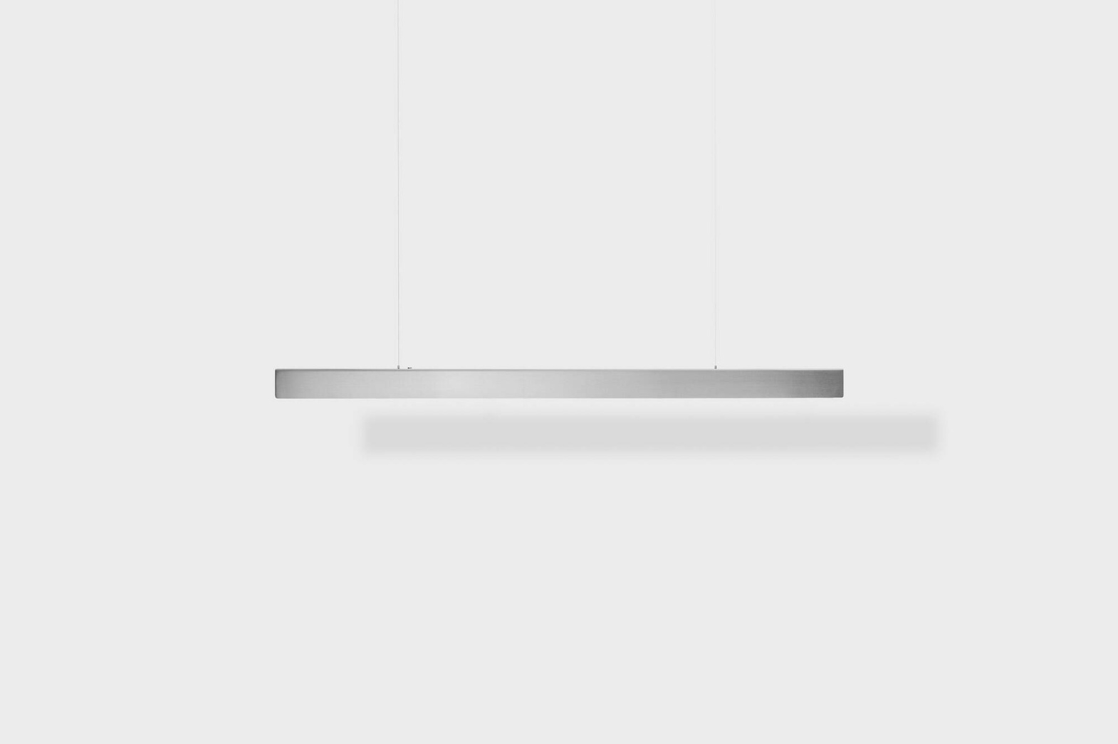 Anour :: I-Model Cordless hanging lamp, width 100 cm, brushed stainless steel