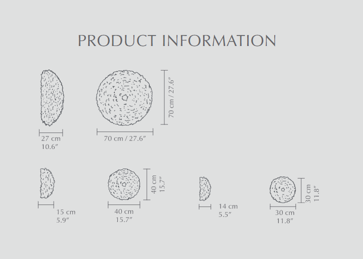 Umage :: Eos Up Large white wall lamp, diameter 70 cm