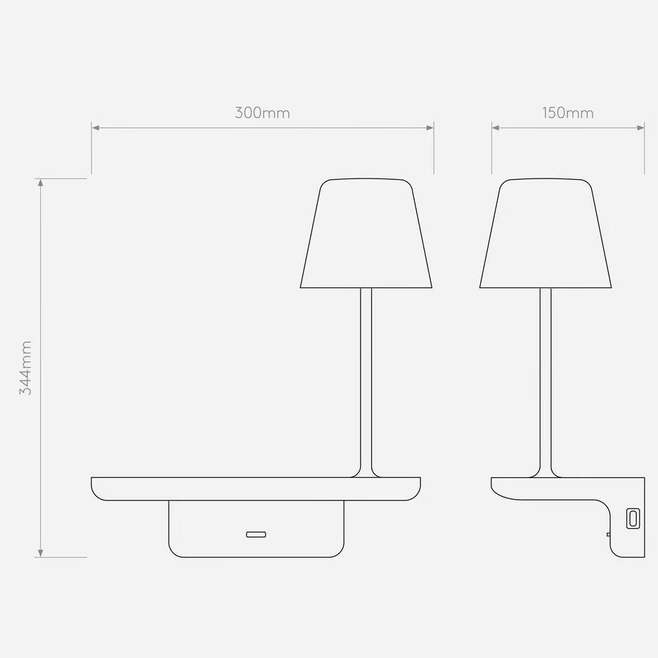 Astro :: Ito wall lamp / sconce, matt white, width 30 cm