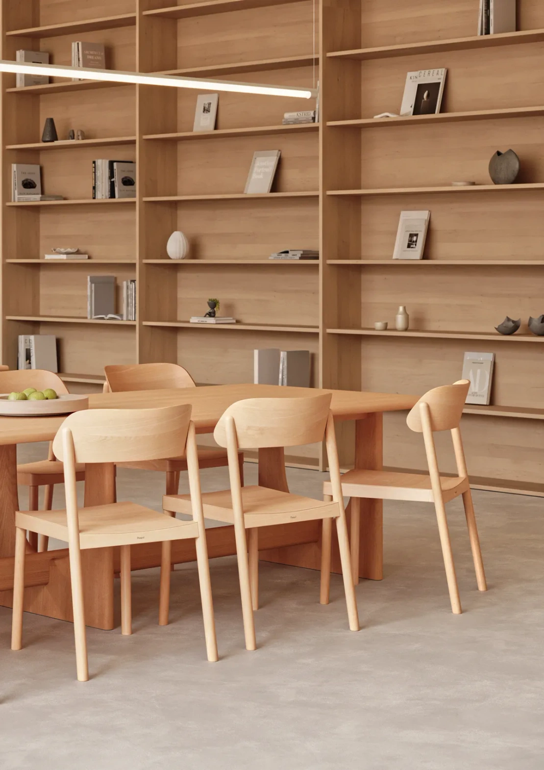 Paged :: Nimm upholstered chair, gray, width 51 cm