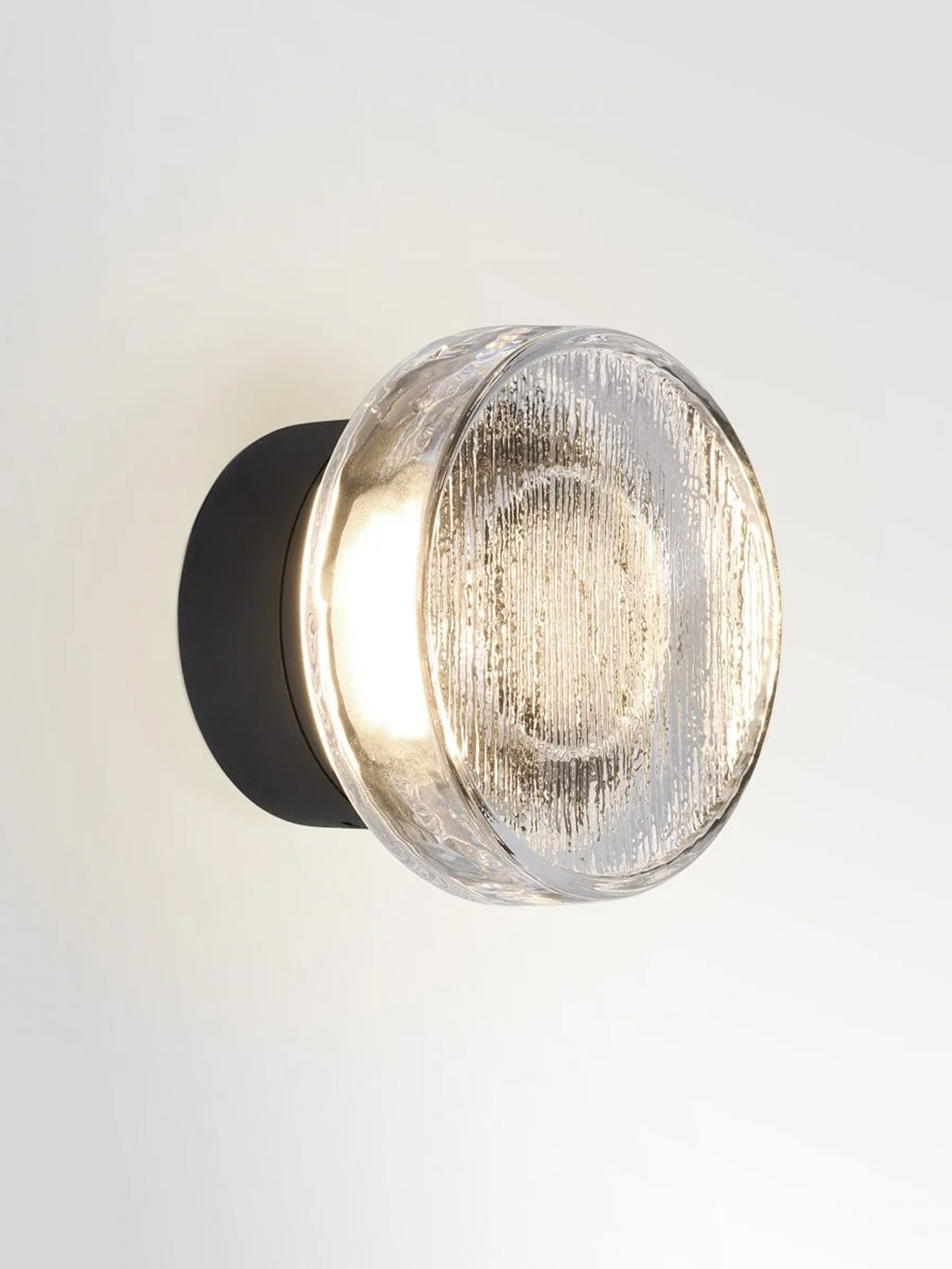 MARSET :: Kinkiet / lampa ścienna Roc wys. 14 cm transparentna