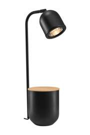 Kaspa :: Botanica Wood Table Lamp Black