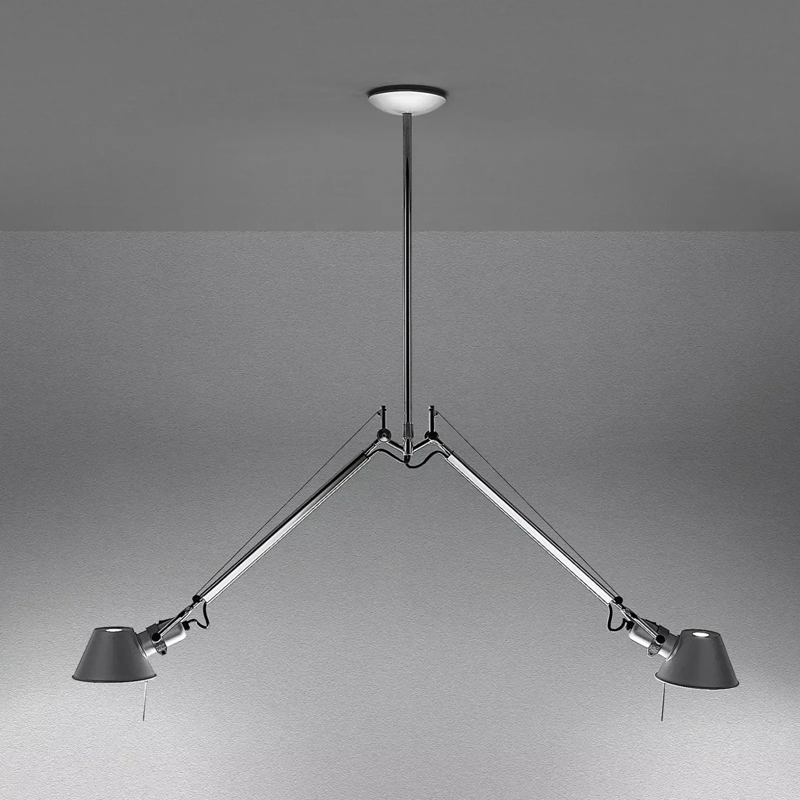 Artemide :: Pendant lamp Tolomeo aluminum 150 cm